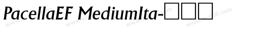PacellaEF MediumIta字体转换